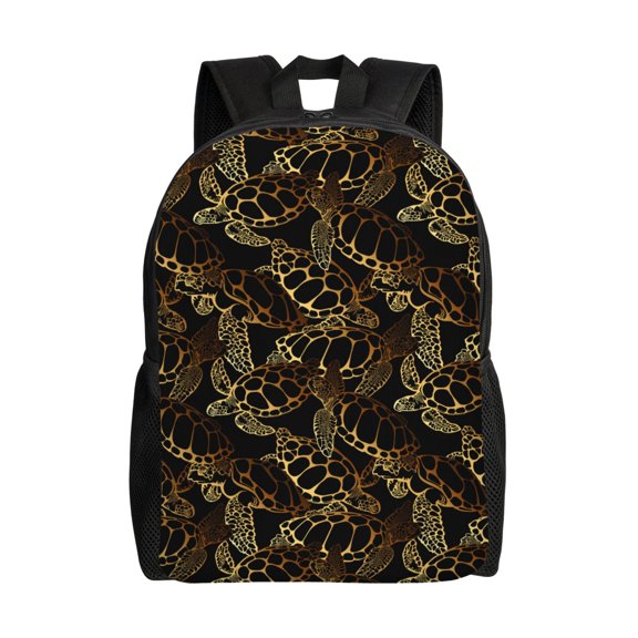 Hirioo Sea Turtle With Ocean for Travel Backpack for Women Men, Lightweight and Durable,Gift for Weekender, College, Work,and Outdoor Activities