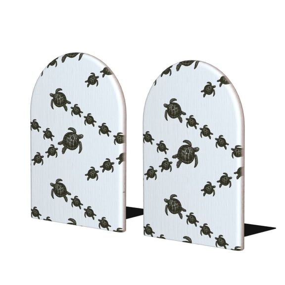 Hirioo Sea Turtle for Bookends Decorative Bookends for Shelves for Home or Office, Non-Slip Base
