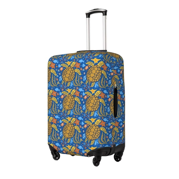 Hirioo Sea Turtle for Elasticity Suitcase Cover (No luggage Included) Durable Luggage Protector Fits 18-32 Inch Luggage-Small