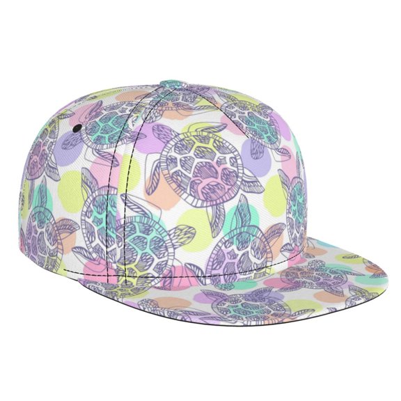 Hirioo Sea Turtles for Baseball Cap Men Cap Flat Brim for Men Women Teens Adjustable Baseball Cap