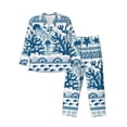 thumbnail image 1 of Hirioo Sea Underwater Jellyfish for Men's Pajama Sets 2 Piece Pjs Men's Long-Sleeved Pajama Set Button Down Sleepwear,S-XXL-Large, 1 of 7