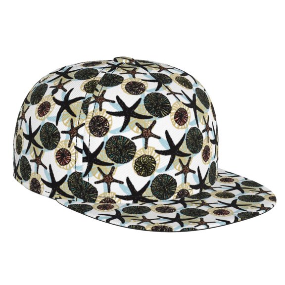 Hirioo Sea Urchin for Baseball Cap Men Cap Flat Brim for Men Women Teens Adjustable Baseball Cap