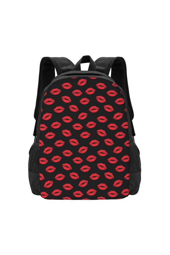 Sexy Red Lips Kiss for Minimalist Backpack Large Capacity Backpack Travel Backpack For School