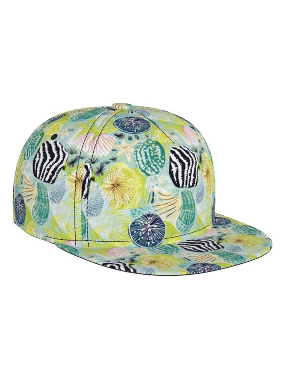 Shell Clam for Baseball Cap Men Cap Flat Brim for Men Women Teens Adjustable Baseball Cap