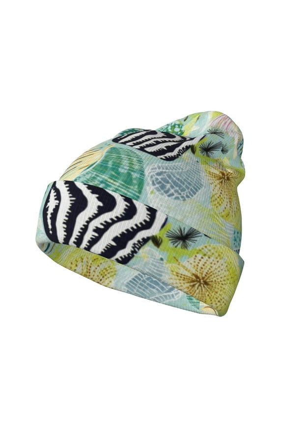 Shell Clam for Men's Knit Cuffed Beanie for Outdoor Activities Unisex