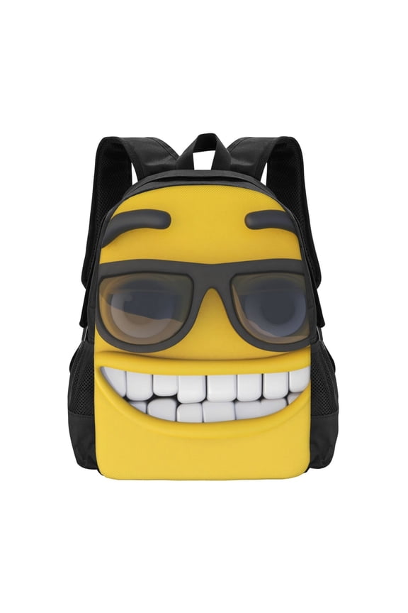 Smiling With Sunglasses for Minimalist Backpack Large Capacity Backpack Travel Backpack For School