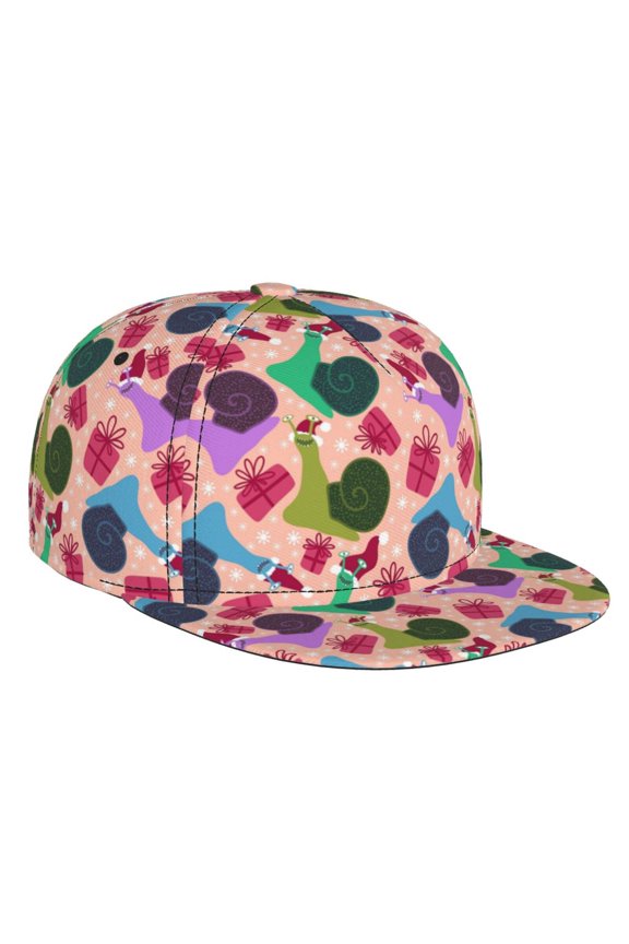 Snails for Baseball Cap Men Cap Flat Brim for Men Women Teens Adjustable Baseball Cap