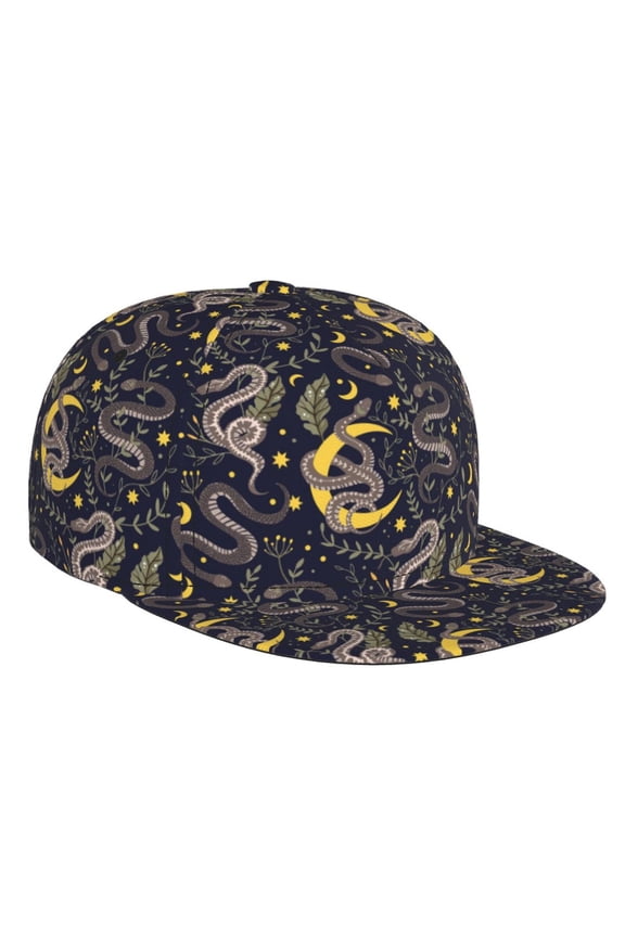 Snake Sleep for Baseball Cap Men Cap Flat Brim for Men Women Teens Adjustable Baseball Cap