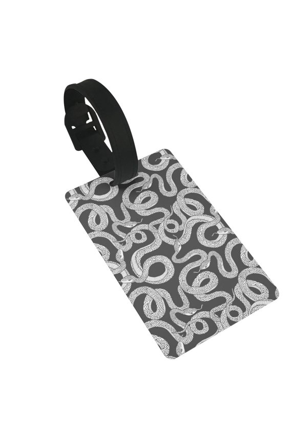 Snake for Luggage ID Tag with Adjustable Strap Travel Baggage Bag Tags Suitcase Identify Labels for Women Men