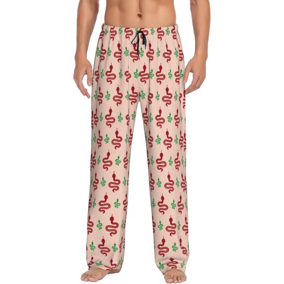 Hirioo Snake for Women's PJ Pajama Pants Sleep Pants Women's Home Trousers with Pockets,S-3XL-Large