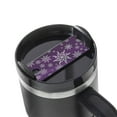 thumbnail image 1 of Hirioo Snowflake Gradient Purple for Stanley Cup Lid Nameplate Personalized Acrylic Nameplate Tumbler Lid Topper(30oz , 40oz), 1 of 9