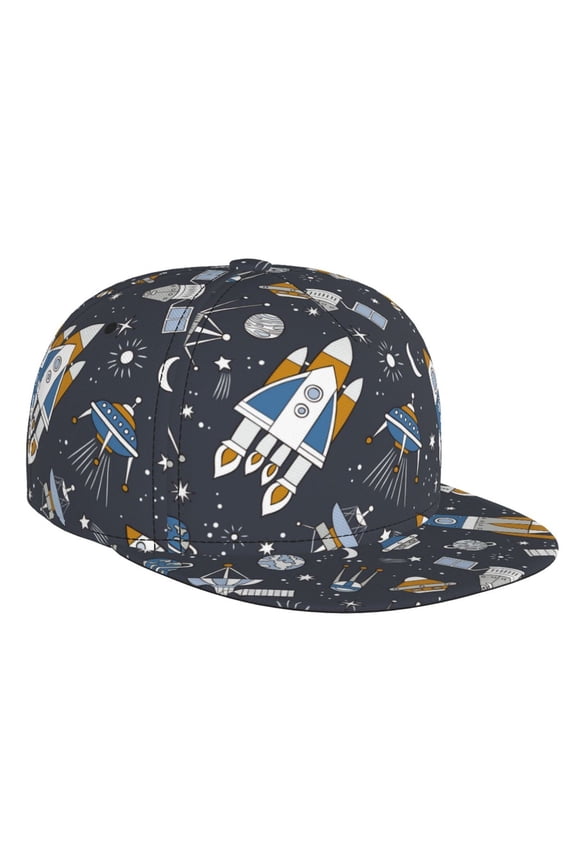 Space Cars for Baseball Cap Men Cap Flat Brim for Men Women Teens Adjustable Baseball Cap