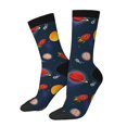 thumbnail image 1 of Hirioo Space Cartoon Pattern Adult Middle Tube Socks Breathable Sock Non-Pilling,Contrasting Color Design, 1 of 6