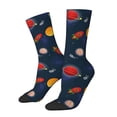 thumbnail image 1 of Hirioo Space Cartoon Pattern Adult Middle Tube Socks Breathable Sock Non-Pilling,Contrasting Color Design, 1 of 6