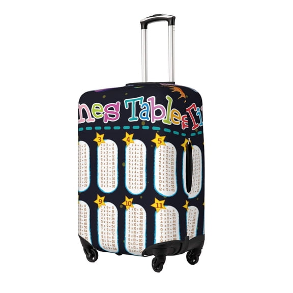 Hirioo Space Math Times Tables for Elasticity Suitcase Cover (No luggage Included) Durable Luggage Protector Fits 18-32 Inch Luggage-X-Large