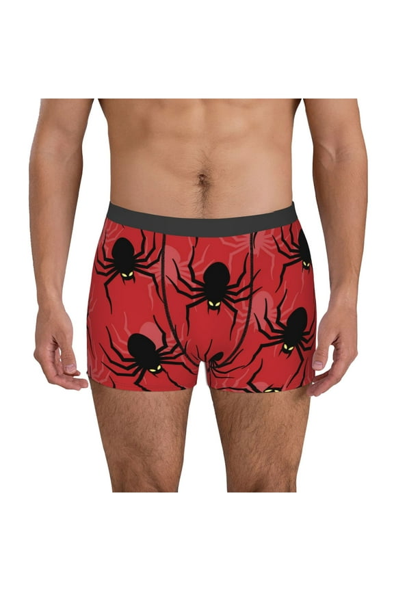 Spider for Men's Boxer Briefs Men Cotton Underwear Boxer Briefs Panties-Medium