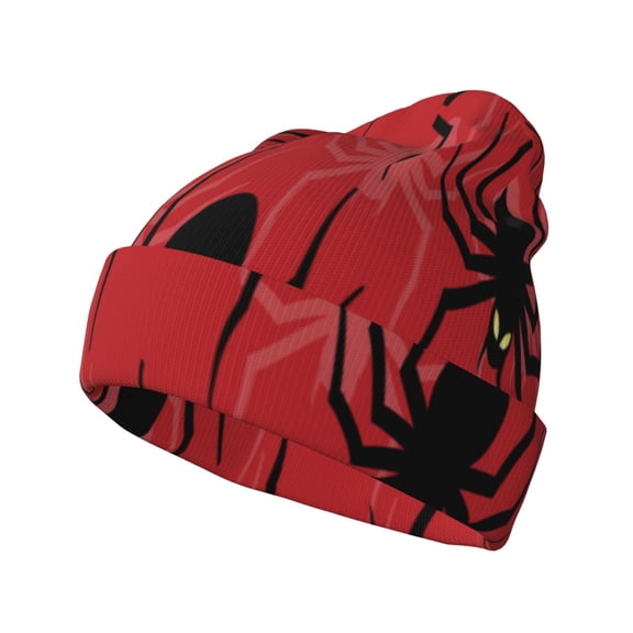 Hirioo Spider for Men's Knit Cuffed Beanie for Outdoor Activities Unisex
