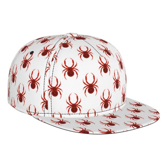 Hirioo Spiders Insects for Baseball Cap Men Cap Flat Brim for Men Women Teens Adjustable Baseball Cap