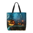 thumbnail image 1 of Hirioo Spooky Halloween for Tote Bag for Women, Quilted Shoulder Bag with Zipper, Large Capacity Handbags for Casual, Travel, Work, 1 of 7