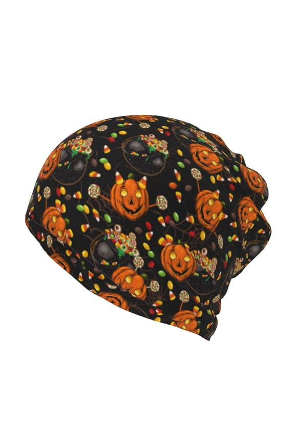 Spooky Sweets for Multifunction Beanie Hat for Men and Women Unisex for Winter Sports, Outdoor Activities, and Daily Wear