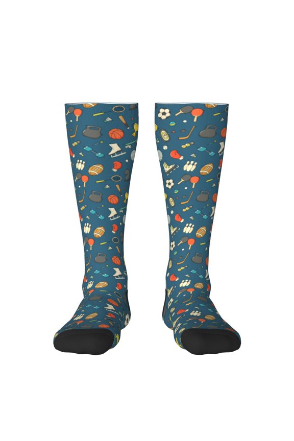 Sports Ball for Adult Stockings Breathable Sock Non-Pilling,Contrasting Color Design