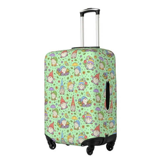 Hirioo Spring Gnomes for Elasticity Suitcase Cover (No luggage Included) Durable Luggage Protector Fits 18-32 Inch Luggage-Large