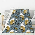 thumbnail image 1 of Hirioo Squirrel And Leaves for Flannel Blanket, Cozy and Warm Throw for Bed or Couch ,Perfect for All Seasons-80"x60", 1 of 6