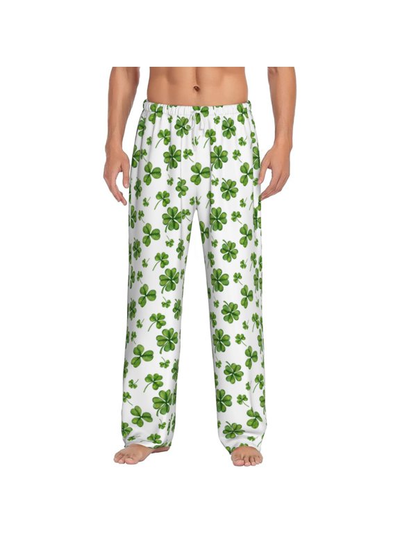 St. Patrick's day for Men's PJ Pajama Pants Sleep Pants Men's Home Trousers with Pockets,S-3XL-XX-Large