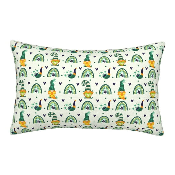 Hirioo St. Patrick's day for Plush Pillow Cover for Bedroom and Living Room ,Elegant, Comfortable Home Decor-16"x24"