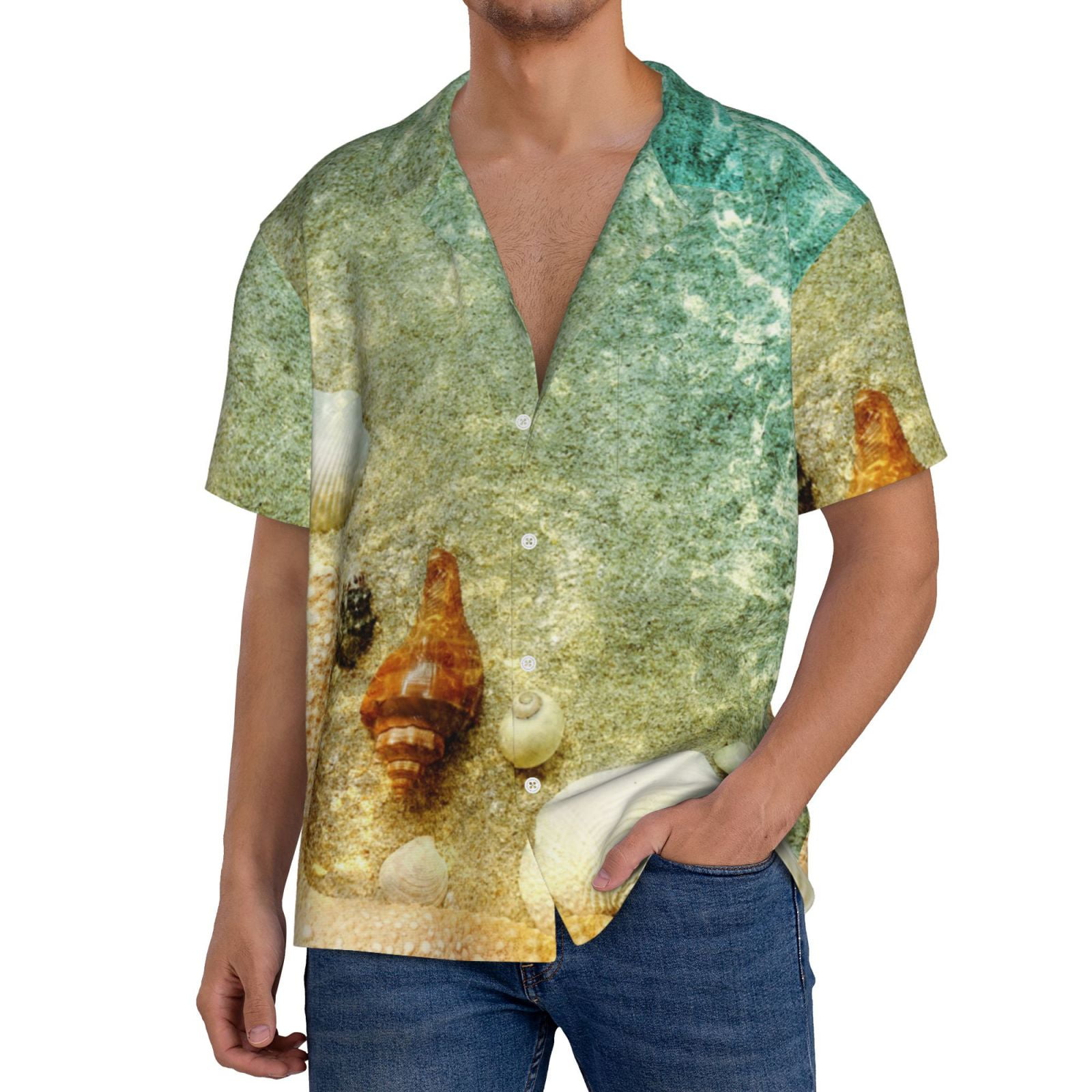 Seashell Camp Collar Shirt