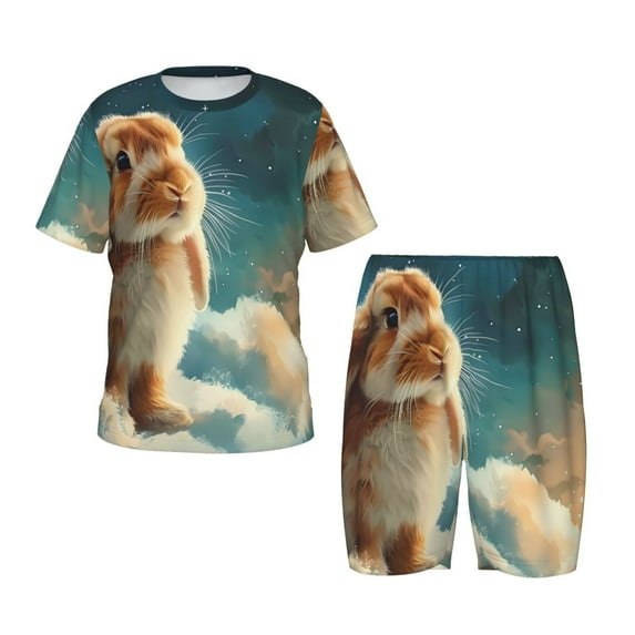 Hirioo Starry Sky Cloud Cute Rabbit Hirioo-4X-Large