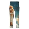 thumbnail image 1 of Hirioo Starry Sky Cloud Cute Rabbit for Teenagers' Pajama Pants Womens Lounge Pants with Pockets Pj Bottoms Pants for Men-XS(5-6), 1 of 6