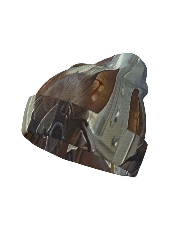 Steampunk Space Mice Warriors for Men's Knit Cuffed Beanie for Outdoor Activities Unisex