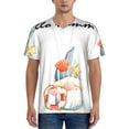 thumbnail image 1 of Hirioo Summer Gnome for Men's Baseball T-shirt Shirts Short Sleeve Casual Summer Button Stretch T Shirts,Size S-4XL-X-Large, 1 of 7