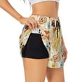 thumbnail image 1 of Hirioo Summer Travel for Women's Double Layer Athletic Shorts High-Performance Gym Shorts with Inner Pocket, Elastic Waistband-XX-Large, 1 of 7