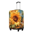 thumbnail image 1 of Hirioo Sunflower Blue Sky for Elasticity Suitcase Cover (No luggage Included) Durable Luggage Protector Fits 18-32 Inch Luggage-Small, 1 of 7