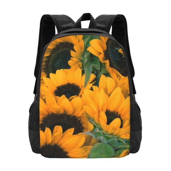 Hirioo Sunflowers 7 for Minimalist Backpack Large Capacity Backpack Travel Backpack For School