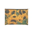 thumbnail image 1 of Hirioo Sunflowers 7 for Paper Reusable Cosmetic Bag Zipper Encouragement Travel Pouch Toiletry Bag for Women Girls, 1 of 7