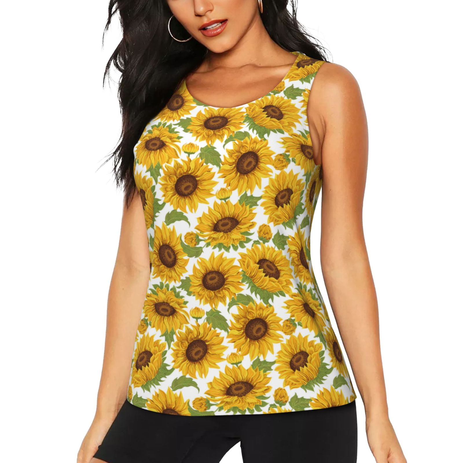 Striped Sleeveless Shirt - Sunflower Stripe