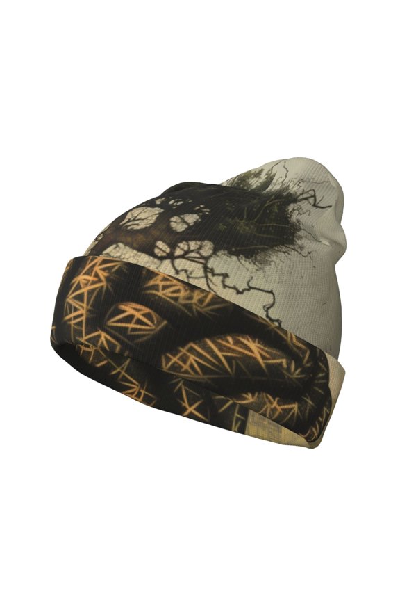 Surreal Brain Tree for Men's Knit Cuffed Beanie for Outdoor Activities Unisex