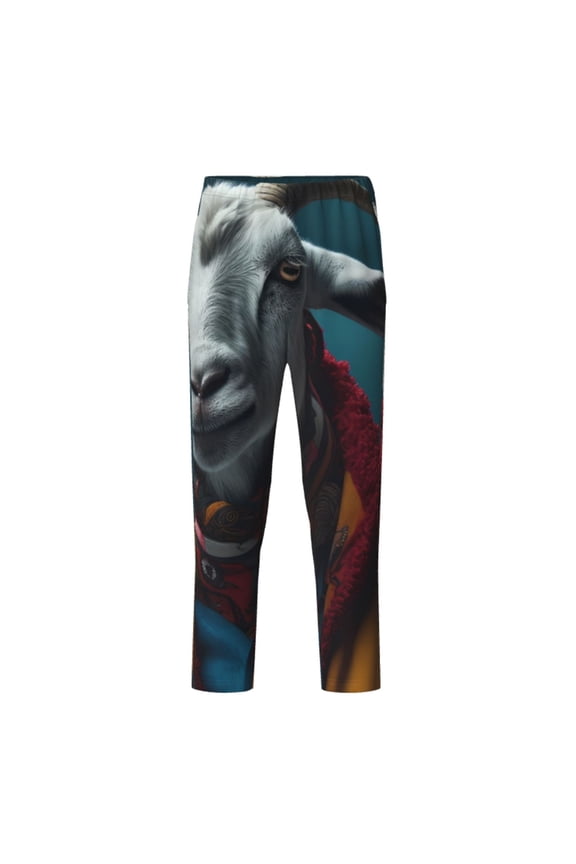 Surrealist Goat for Teenagers' Pajama Pants Womens Lounge Pants with Pockets Pj Bottoms Pants for Men-XS(5-6)