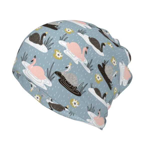 Hirioo Swan Princess On Lake for Multifunction Beanie Hat for Men and Women Unisex for Winter Sports, Outdoor Activities, and Daily Wear