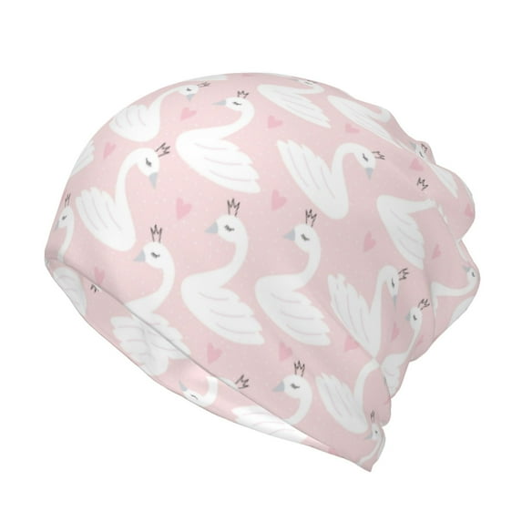 Hirioo Swan1 for Multifunction Beanie Hat for Men and Women Unisex for Winter Sports, Outdoor Activities, and Daily Wear