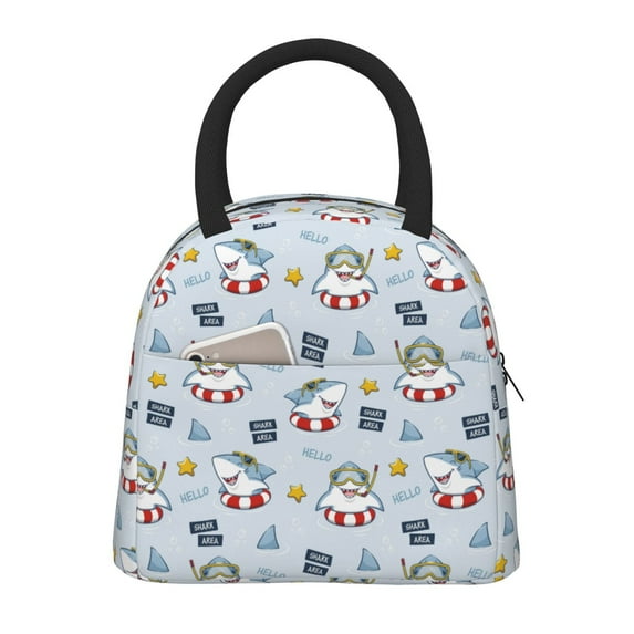 Hirioo Swimming Shark for Eco-friendly Lunch Box,Leakproof Lunch Box for School, Work, Travel, and Picnics,Perfect for Meal Prep
