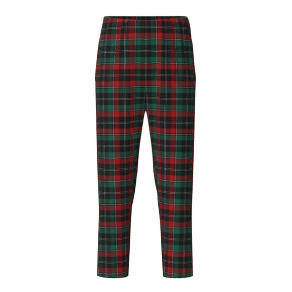 Hirioo Tartan Plaid for Teenagers' Pajama Pants Womens Lounge Pants with Pockets Pj Bottoms Pants for Men-Medium
