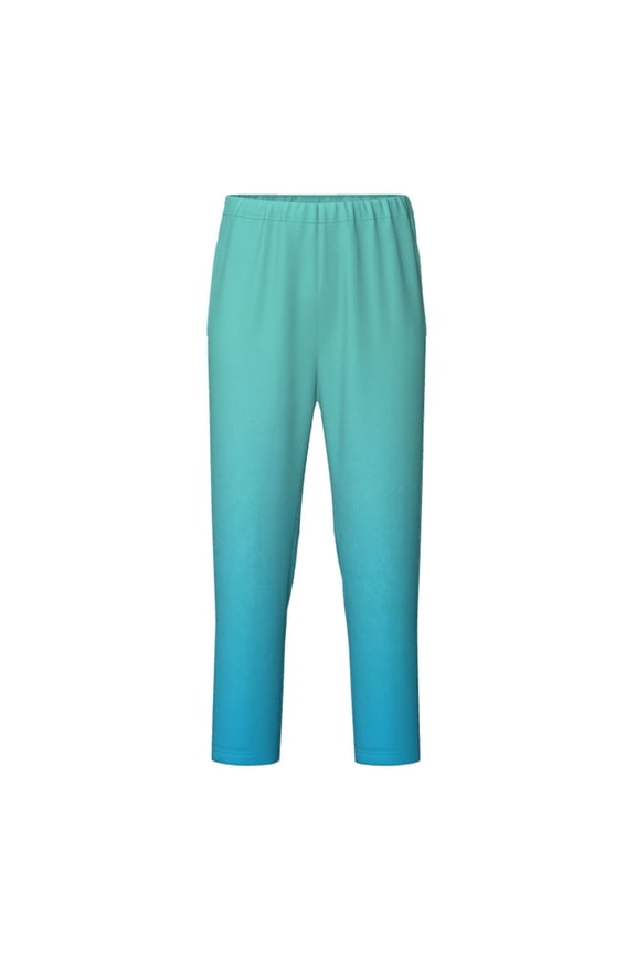 Teal Turquoise for Teenagers' Pajama Pants Womens Lounge Pants with Pockets Pj Bottoms Pants for Men-XS(5-6)