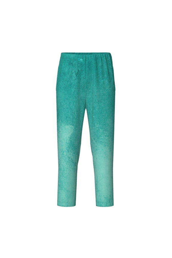 Teal Turquoise1 for Teenagers' Pajama Pants Womens Lounge Pants with Pockets Pj Bottoms Pants for Men-Small