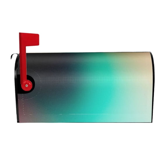 Hirioo Teal and Peach for Magnetic, Waterproof Mailbox Cover,Perfect for Fall, Winter, Spring, and Summer Outdoor Decor-25.5x21 in