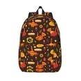 thumbnail image 1 of Hirioo Thanksgiving Turkey Canvas Backpack, Durable Travel Backpack with Multiple Compartments,Large Capacity, Backpack for School, Hiking, Work, 1 of 7