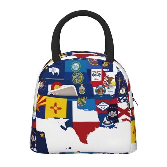 Hirioo The Map Of United States for Eco-friendly Lunch Box,Leakproof Lunch Box for School, Work, Travel, and Picnics,Perfect for Meal Prep